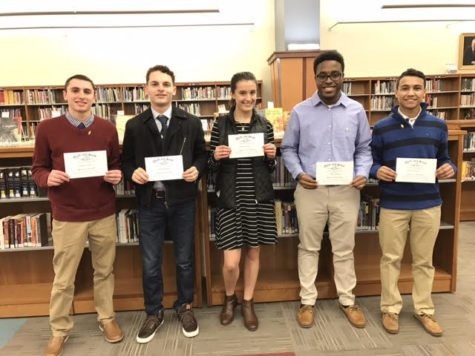 Five Students Inducted into Quill and Scroll