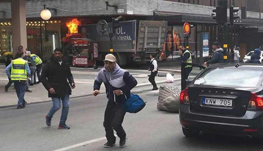 Terrorist plows into pedestrians in Stockholm, Sweden