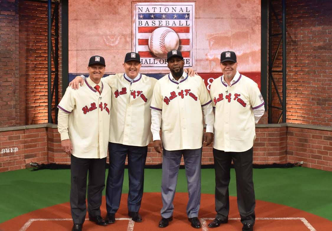 From left to right, Trevor Hoffman, Jim Thome, Vladimir Guerreo, and Chipper Jones
