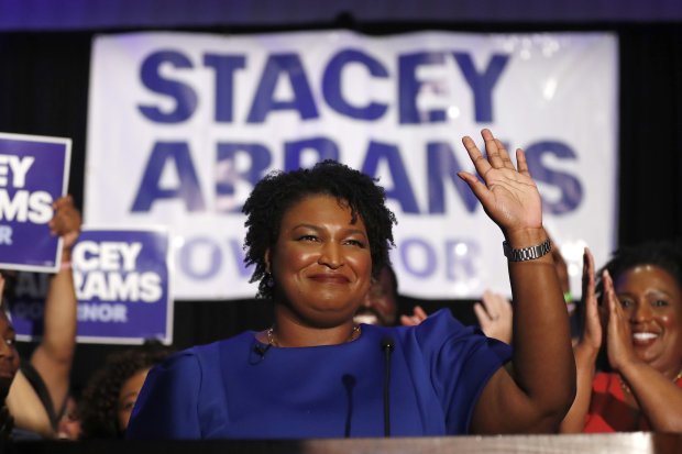 Stacey Abrams makes history as first black female to secure gubernatorial nomination