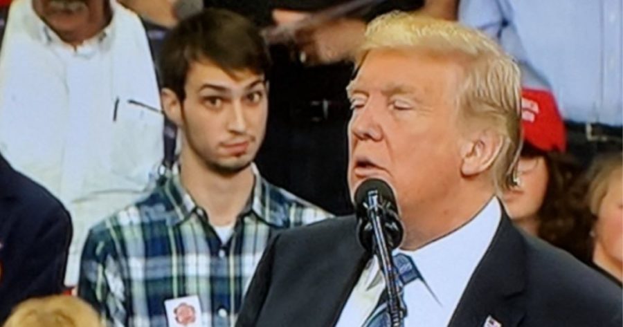 Plaid Shirt Guy removed from a Trump Rally