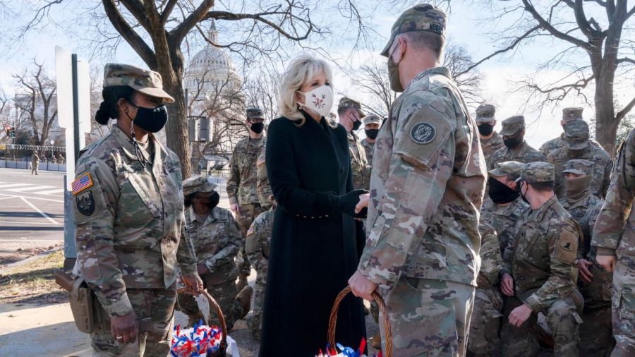 FLOTUS visits National Guard