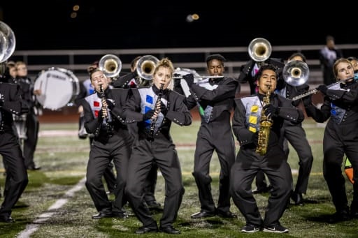 The Naugatuck High School Marching Band and Color Guard did it again.